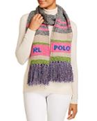 Polo Ralph Lauren Marled Fringed Wool Scarf