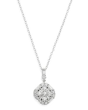 Bloomingdale's Diamond Mosaic Pendant Necklace In 14k White Gold, 1.0 Ct. T.w. - 100% Exclusive