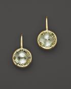 Green Amethyst Small Drop Earrings In 14k Yellow Gold - 100% Exclusive