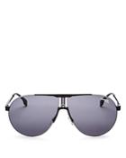 Carrera Aviator Shield Sunglasses, 70mm