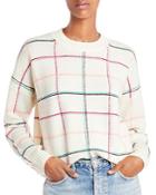 Aqua Cashmere Windowpane Cashmere Sweater - 100% Exclusive
