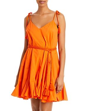 Rhode Casey Cotton Tassel Tie Dress