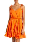 Rhode Casey Cotton Tassel Tie Dress