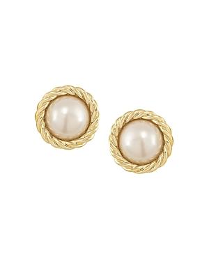 Carolee Round Simulated Pearl Clip-on Earrings