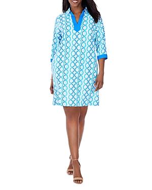 Foxcroft Plus Angel Printed A-line Dress