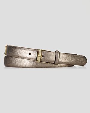Lauren Ralph Lauren Belt - Metallic Hinge With Endbar Buckle