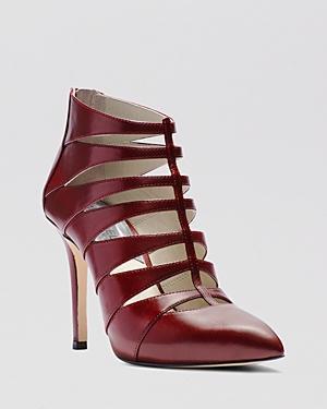 Michael Michael Kors Pointed Toe Caged Booties - Mavis High Heel