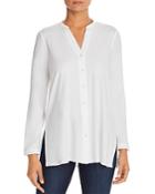 Eileen Fisher Banded-collar Tunic Top