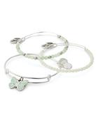 Alex And Ani Butterfly Expandable Wire Bangles, Set Of 3