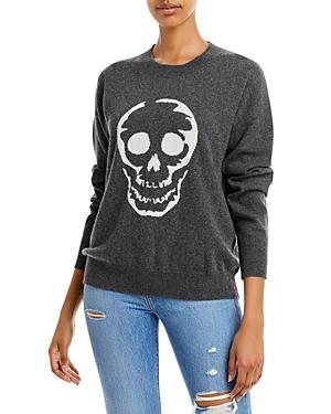 Aqua Skull Intarsia Cashmere Sweater - 100% Exclusive