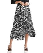 Bailey 44 Logan Zebra Print Pleated Skirt