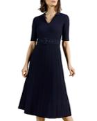 Ted Baker Luuniaa Rib Knit Belted Midi Dress