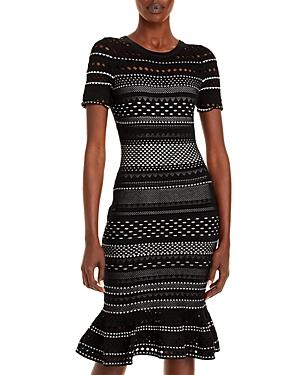 Milly Geo Cutout Midi Dress