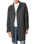 The Kooples Wool Blend Checked Coat