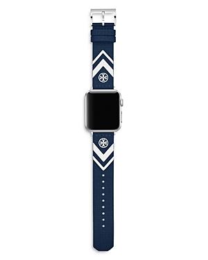 Tory Burch Chevron Leather Strap For Apple Watch, 38-40mm