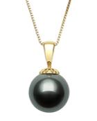 Bloomingdale's Tahitian Black Pearl Pendant Necklace In 18k Yellow Gold, 18 - 100% Exclusive