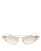 Prada Women's Ultravox Slim Brow Bar Cat Eye Sunglasses, 68mm