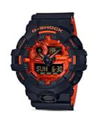G-shock Front Button Black & Red Watch, 52.5mm