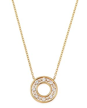 Bloomingdale's Diamond Circle Pendant Necklace In 14k Yellow Gold, 0.45 Ct. T.w. - 100% Exclusive