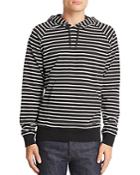 Ps Paul Smith Striped Hooded Sweatshirt