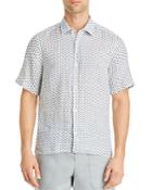 Boss Lukka Regular Fit Short Sleeve Linen Shirt