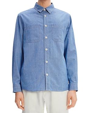 A.p.c. Federico Cotton Regular Fit Button Down Shirt
