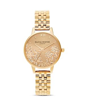 Olivia Burton Bejeweled Lace Bracelet Watch, 30mm