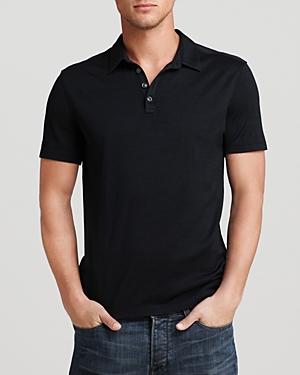 John Varvatos Collection Silk & Cotton Slim Fit Polo Shirt