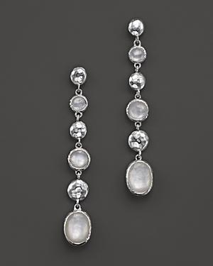 Ippolita Sterling Silver Rock Candy Multi Stones & Beads Linear Drop Earrings In Motherofpearl