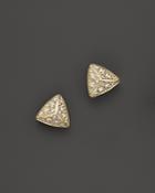 Diamond Pyramid Stud Earrings In 14k Yellow Gold, .20 Ct. T.w. - 100% Exclusive