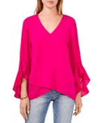 Vince Camuto Flutter Sleeve Crossover Top