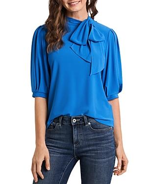 Cece Puff Sleeve Bow Top