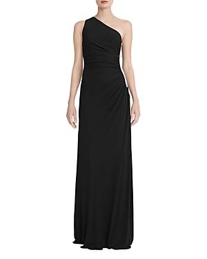 Halston Amira Embellished One Shoulder Gown