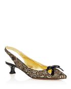 Marc Jacobs Women's Abbey Embellished Pointed Toe Slingback Pumps