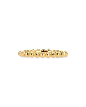 Rachel Reid 14k Yellow Gold Diamond Bead Stacking Band