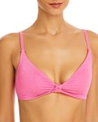 Aqua Shimmer Twist Front Bikini Top - 100% Exclusive