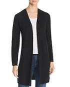 Eileen Fisher Ribbed Long Open Cardigan