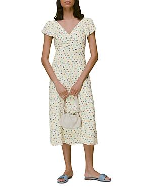 Whistles Dancing Floral Midi Dress