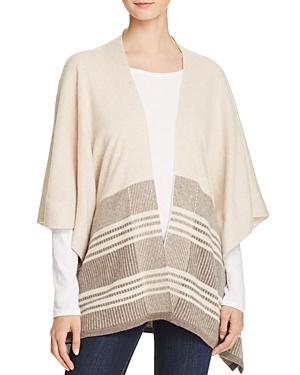 C By Bloomingdale's Color-block Cashmere Poncho