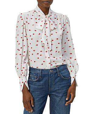Equipment Badalle Bow Button Down Shirt