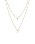 Zoe Chicco 14k Yellow Gold Pearls Cultured Freshwater Pearl & Diamond Layered Pendant Necklace, 16-18
