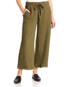 Eileen Fisher Petites Textured Wide Leg Cropped Pants