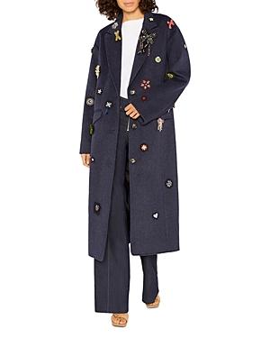 Cinq A Sept Gravis Patch Embellished Coat