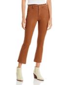 Pistola Lennon High Rise Cropped Bootcut Jeans In Medium Brown