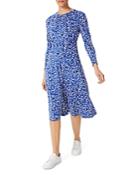 Hobbs London Sian Printed Long Sleeve Dress