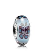 Pandora Charm - Sterling Silver & Murano Glass Butterfly Kisses, Moments Collection