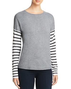 French Connection Drop Shoulder Stripe Sleeve Sweater - Compare At $138