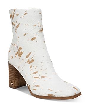Sam Edelman Women's Osten Square Toe Calf Hair Ankle Booties
