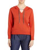 Fabiana Filippi Hooded Cotton Sweater