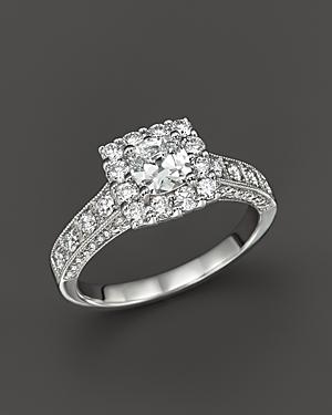 Diamond Engagement Ring In 14k White Gold, 1.50 Ct. T.w.